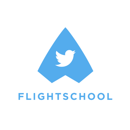 Twitter Flight School logo png